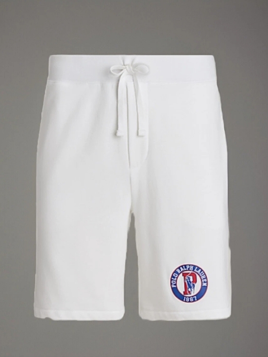 Polo Ralph Lauren Other - NWT Men's Polo by Ralph Lauren White Athletic Terry Shorts with Patch